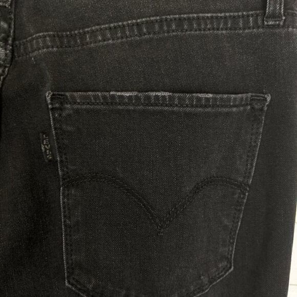 Levi's Vintage Black Denim Jeans 721 High-rise Skinny 28 women's - Picture 4 of 6